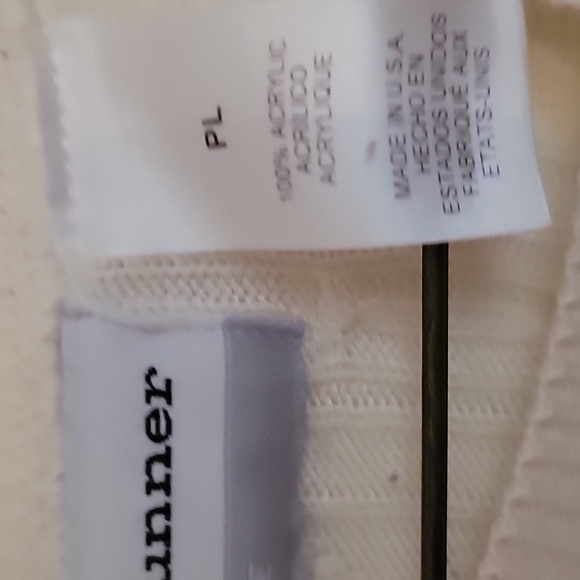 Cream Crew Neck Knit Sweater PL - Picture 4 of 5